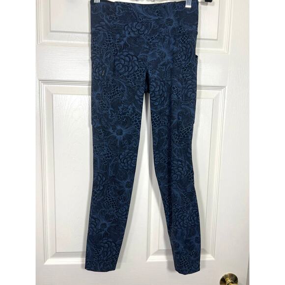 Lululemon Run On Tight Luxtreme Blue Black Women's 4 Workout Gym Fitness Sporty - Picture 2 of 12